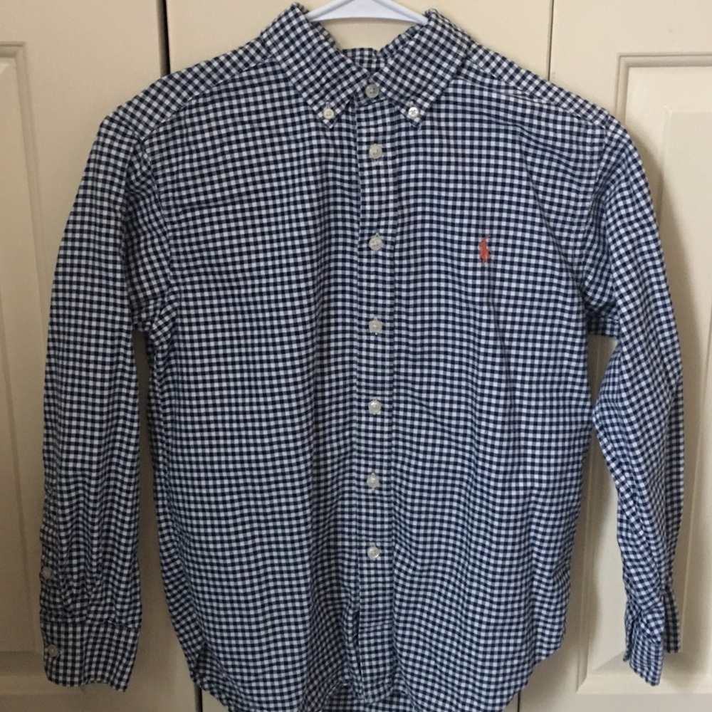 Boys size Medium Ralph Lauren button down shirt